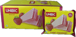 Unibic Strawberry Wafer 30g view 1