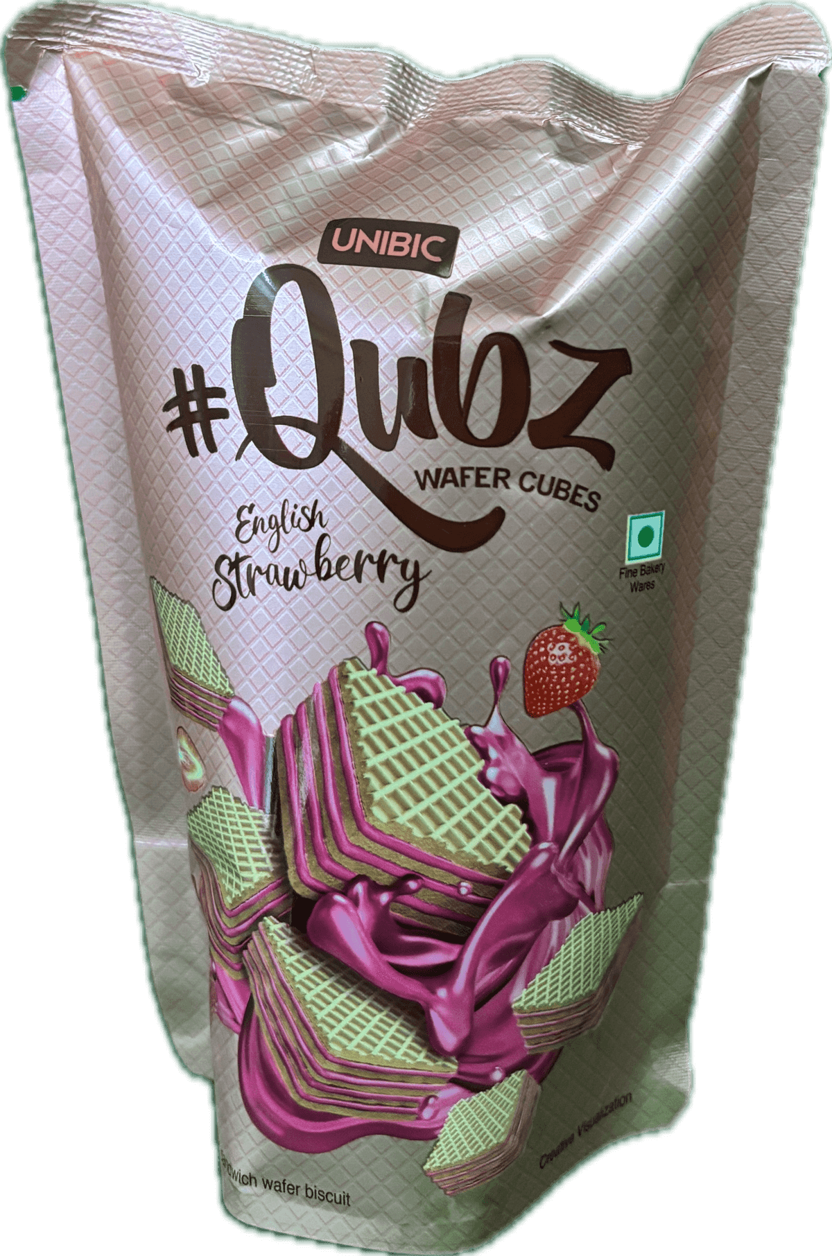 Unibic Qubz English Strawberry 30g