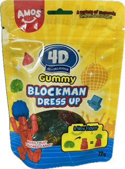 Amos 4D Gummy Dressup 72g*36 view 1