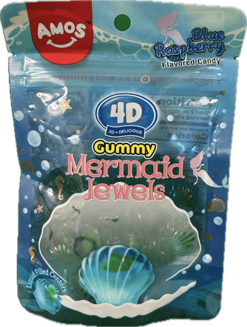 Amos 4D Gummy Mermid Jewels 60g
