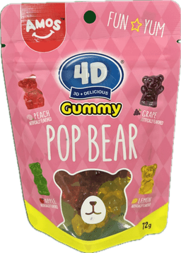 Amos 4D Gummy Bear 72g*36 view 1