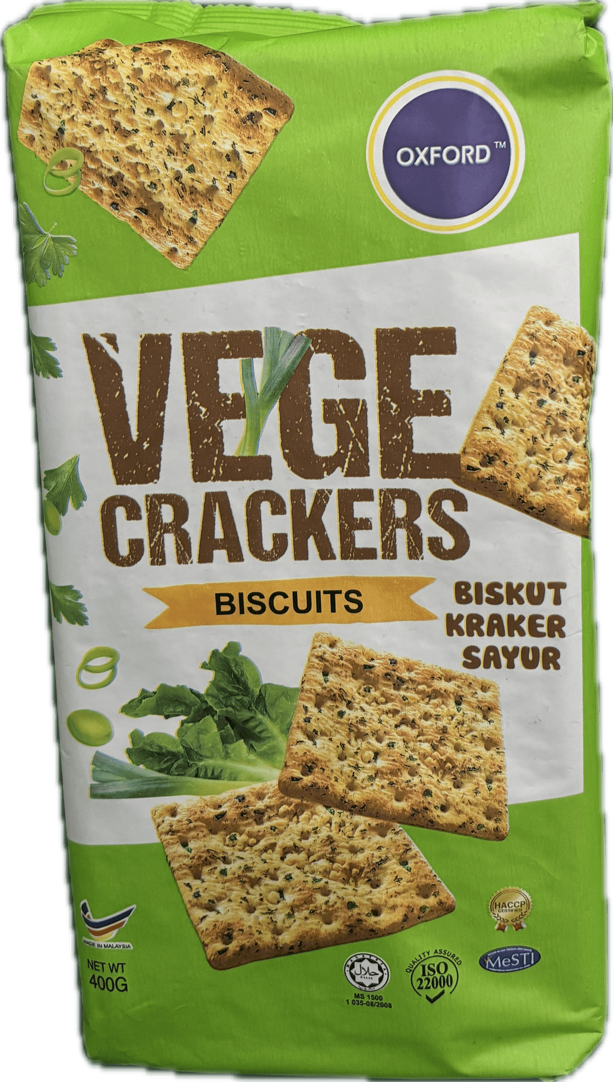 Oxford Veg. Crackers 400g*12