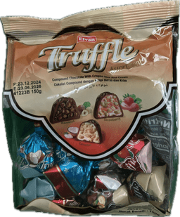 Elvan Truffle choclate 150g(24) view 1