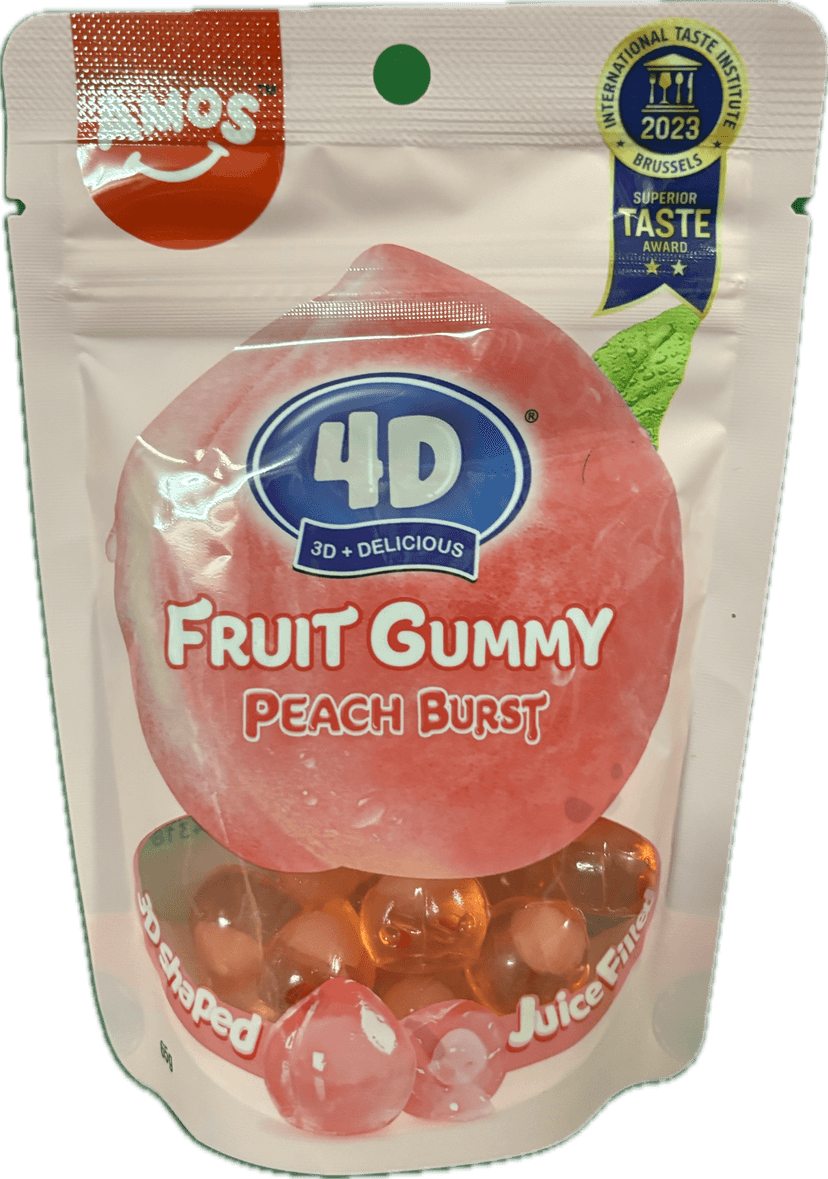 Amos gummy 65gm*36 peach